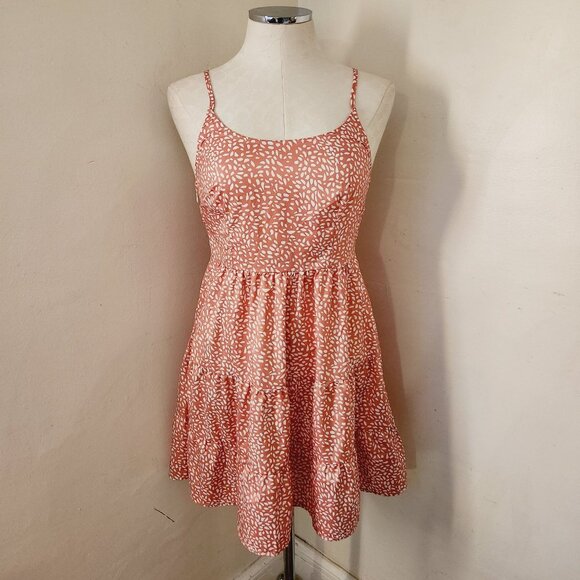 SHEIN Dresses & Skirts - Shein Pink Petal Print Sundress Women's Size Small